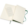 Блокнот MOLESKINE Classic Soft Large, линейка, зелёный QP616K15